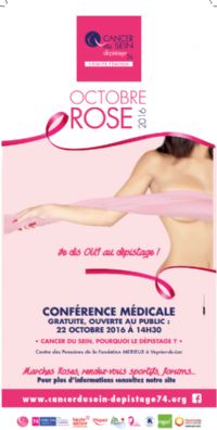 Octobre Rose 2016 Toutes les manifestations organisées dans notre département. Du 1er au 31 octobre 2016. Haute-Savoie. 